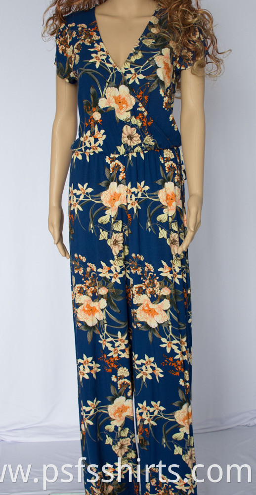 Long Print Jumpsuits